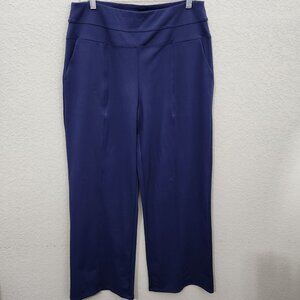 G4Free Leggings Womens XL Navy Blue Stretchy Wide-Leg Pants Active Yoga Pants